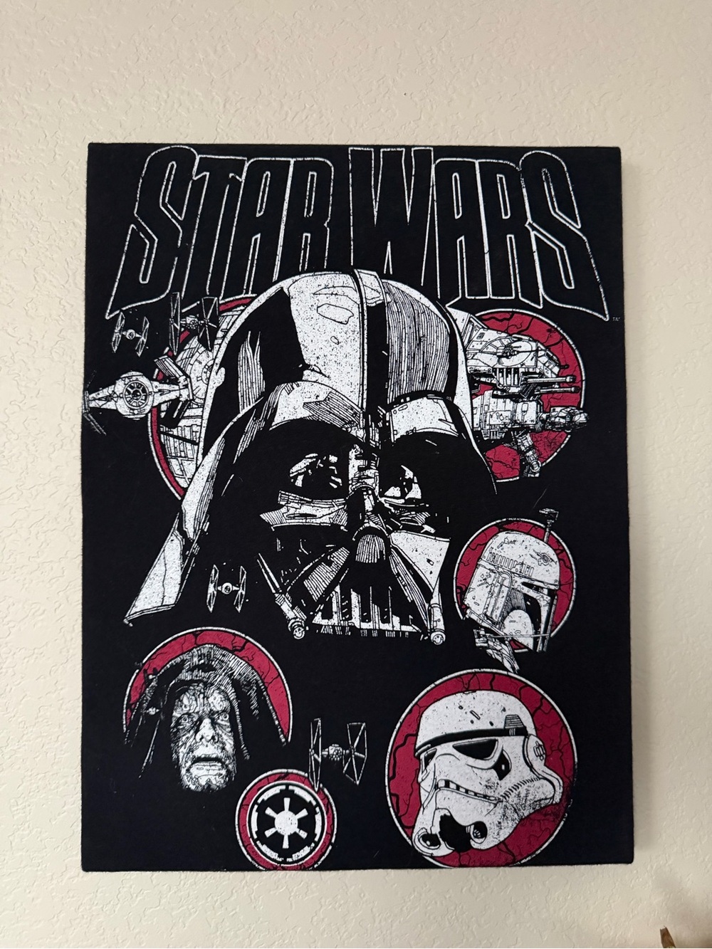 Star Wars Black & Red Darth Vader Wall Art